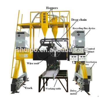 SHUIPO Gantry Type H Beam Welding Machine(tank,trailer welder)/The Gantry Longitudinal beam Welding Machine